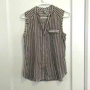 Women’s Tan Striped XS Blouse